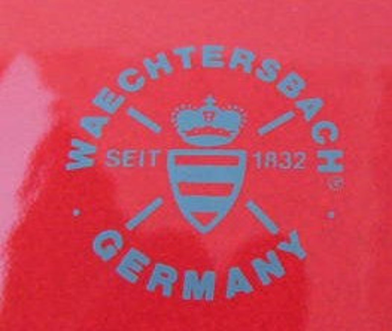 WAECHTERSBACH Collectible Red Color Glazed Finish Siet Side Salad Desert Plate Made In Germany