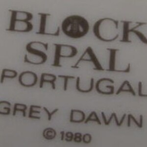 BLOCK SPAL Gray Dawn Coupe Cereal Bowl Size: 5 7/8 Collectible Made In Portugal 9061 image 2