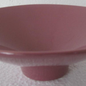 1985 HAEGER Ceramic Pottery Deep Pink Color Collectible Display Bowl #3296 -USA
