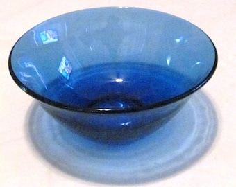 ヴィンテージ アルコロック コバルトブルー ボウル - 4個セット