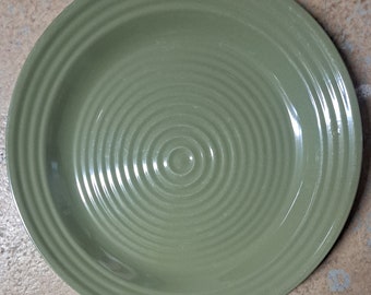 New Mainstays Home Classic Green Color Ceramic Collectible Dinner Plate