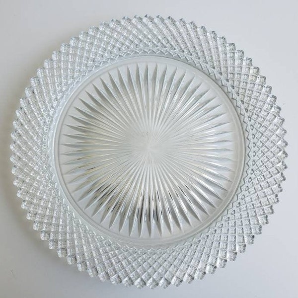 Crystal Glass Plate Etsy