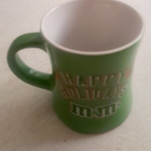 M&M's Green Character Holiday Ceramic Mug image 3