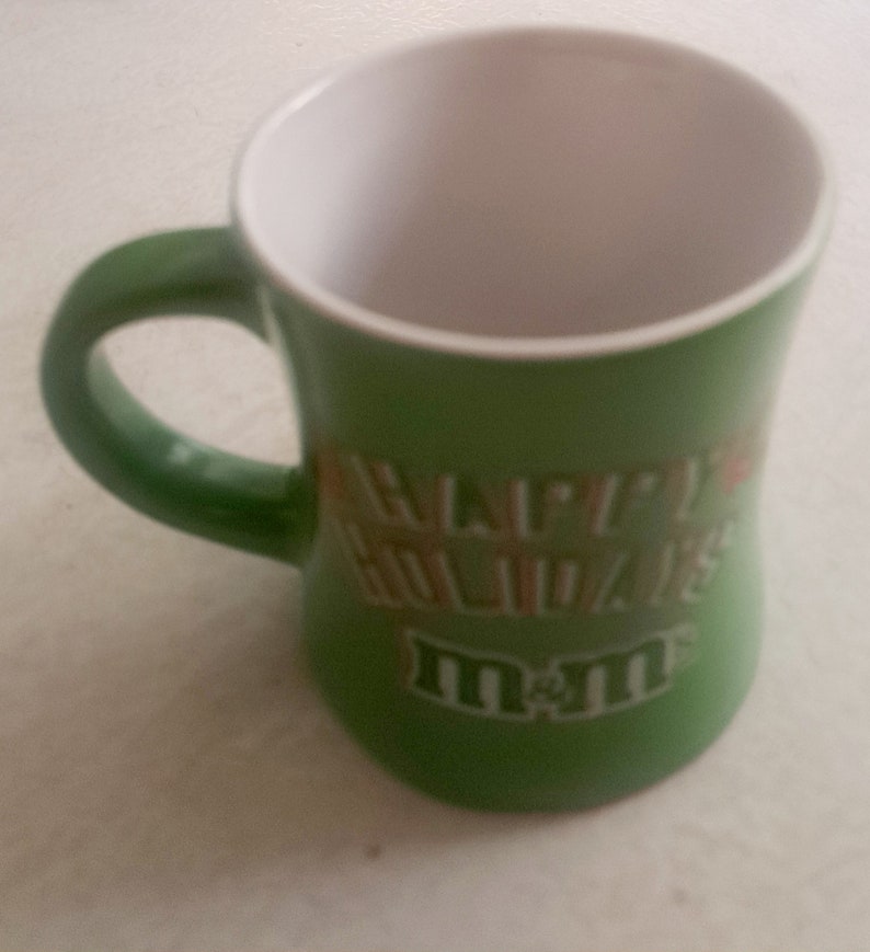 M&M's Green Character Holiday Ceramic Mug image 3