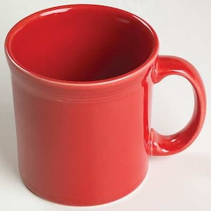 New Fiesta Scarlet by Homer Laughlin Large Collectible 12 oz Coffee Mug
