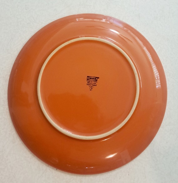 IKEA Fargrik Orange Salatteller: Sammlerstück 8 '' Porzellan