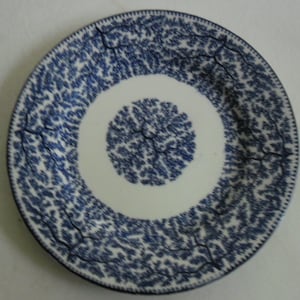 Vintage Wedgwood Blue Rose Dinner Plate: England Ironstone