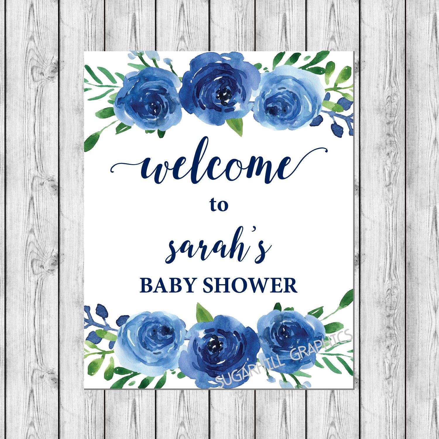 Baby Shower Welcome Sign Boy Welcome to Baby Shower Sign | Etsy