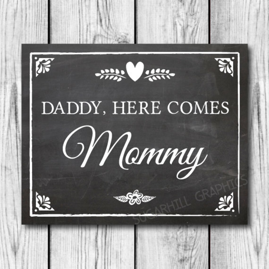 Chalkboard Wedding Sign Printable Wedding Sign Chalkboard | Etsy