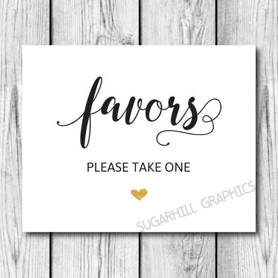 Printable Wedding Sign Favors Sign Wedding Signage Wedding | Etsy
