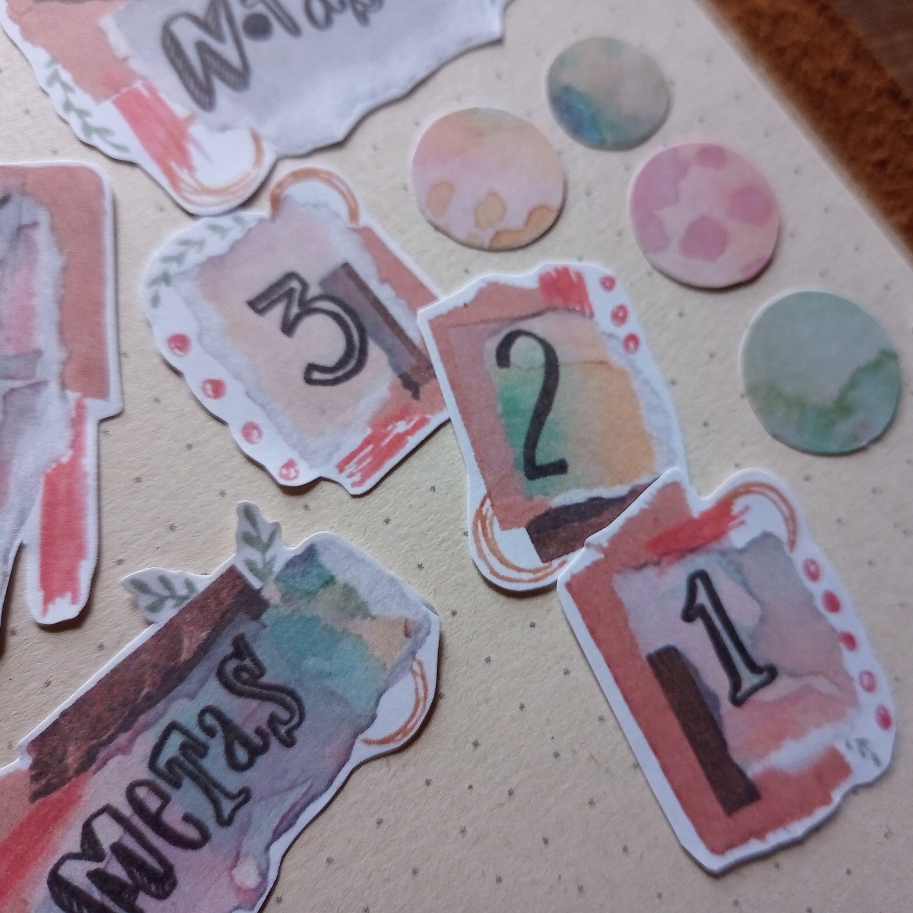 Hand-drawn Numbers &amp; Notes Printable Planner Stickers - Etsy