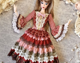 Chang Hsiu Mei's Handmade Dress for POPPY PARKER,FR2, silkstone Barbie or similar dolls ~No.1170