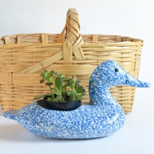 Planter Duck | Duck Planter | Unusual Planter | Country Duck | Planter Rustic | Country Cottage | Boho Decor | Unique Succulent Planter |