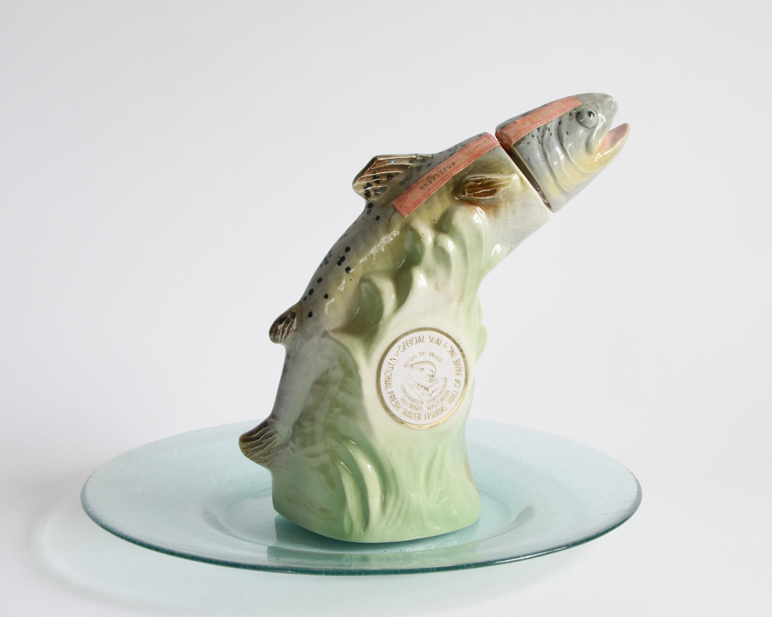 Vintage Jim Beam Rainbow Trout Decanter Bar Ware Bar Decor Man Etsy