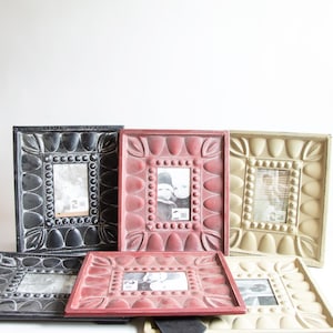 Ceiling Tin Picture Frames | Choice of Three Colors | Faux Ceiling Tin Frames | Rustic Frames | Country Cottage | Cottage Core Frames