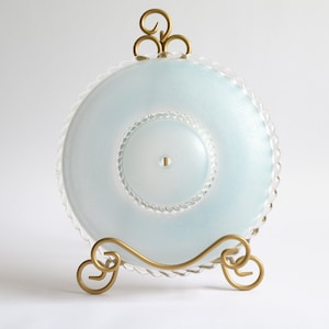 Vintage Ceiling Light Cover | Midcentury Light Cover | Vintage Blue Light Cover | Baby Room Pastel Decor | Pastel Bathroom Decor | Baby Blue