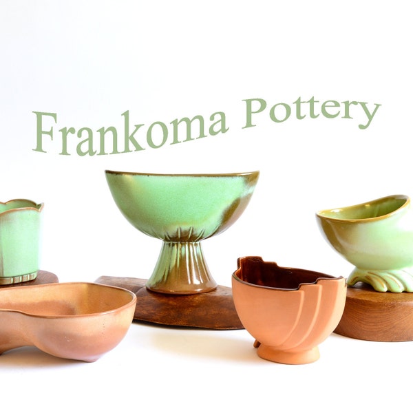 Frankoma Pottery | Frankoma Planters | Studio Pottery Rustic | Pottery Farmhouse | Oklahoma Pottery | Planters and Pots | Vases for Flowers