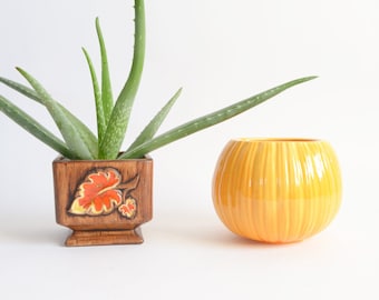 Planters Vintage 70s | Vintage Planters | MOD Planter | MOD Planter | Indoor Planter 70s | MOD Orange Decor | Vintage 70s Plant Pots | Plant