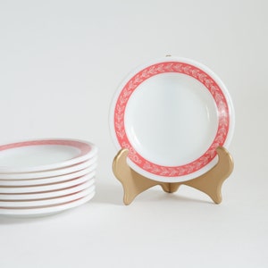 Pyrex Milk Glass Plates | Corning Milk Glass | Plates Harvest Pink Laurel | Milk Glass Plates | Vintage Pyrex | Unique Pyrex | Milk Glass