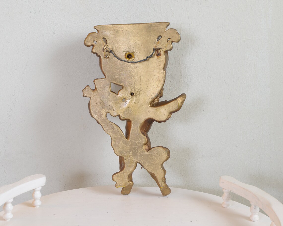 Cherub Wall Sconce Pocket Vintage Cherub Angel Decor Ornate | Etsy