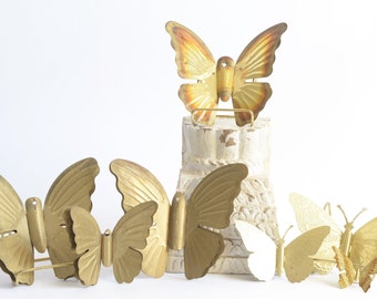 Metal Butterflies | Wall Butterfly | Metal Butterfly Art | Midcentury Metal Butterfly | Wall Decor Butterflies | Wall Decor Gold | Wall Art