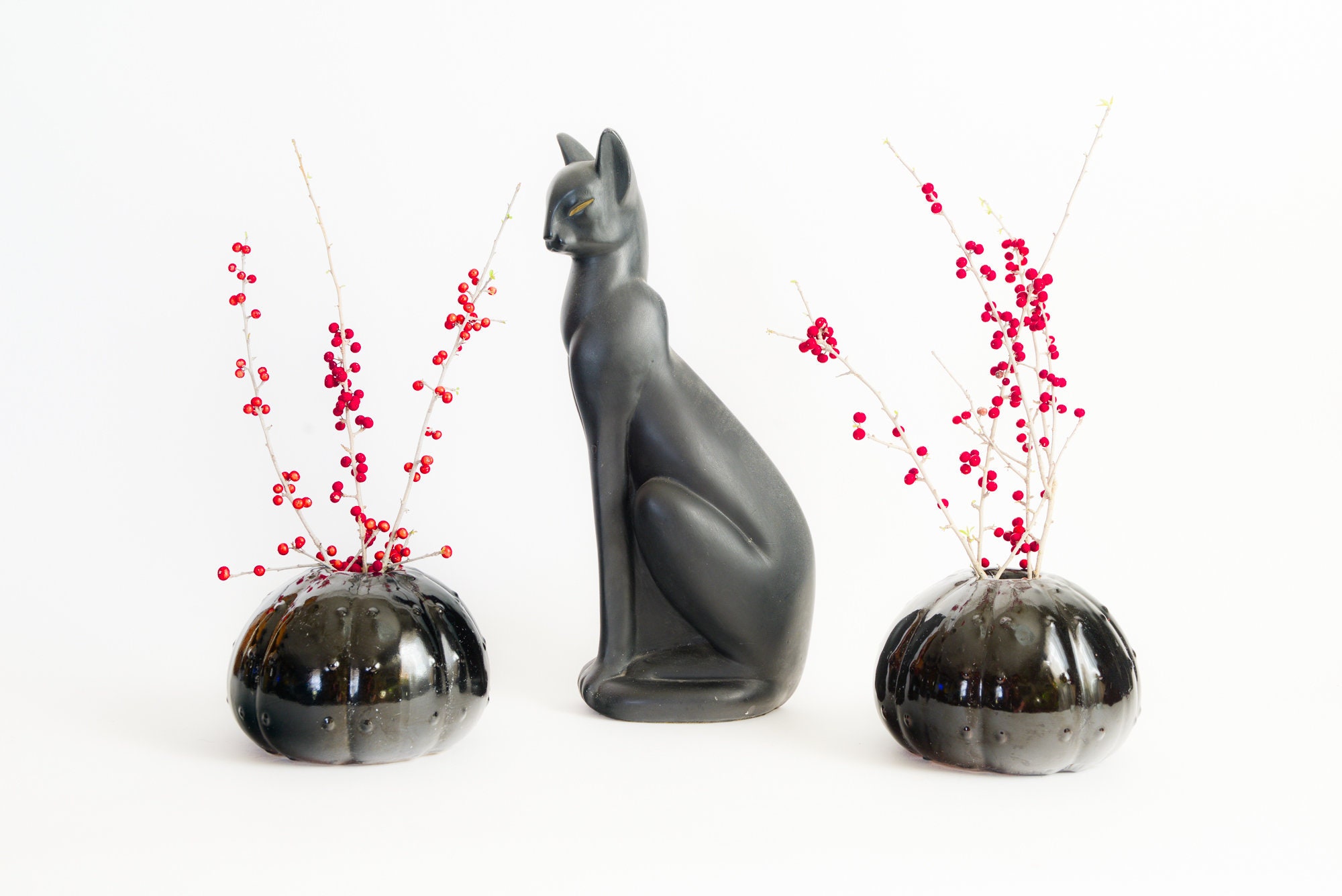 Mantel Decor Paire Céramique Gourd Vases Pots Unique Ceramic Mantel Vase Minimalist Art Décor Potter