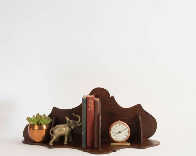 Vintage Wood Corner Shelf Tiered Wall Shelf Wall Decor Desk Etsy