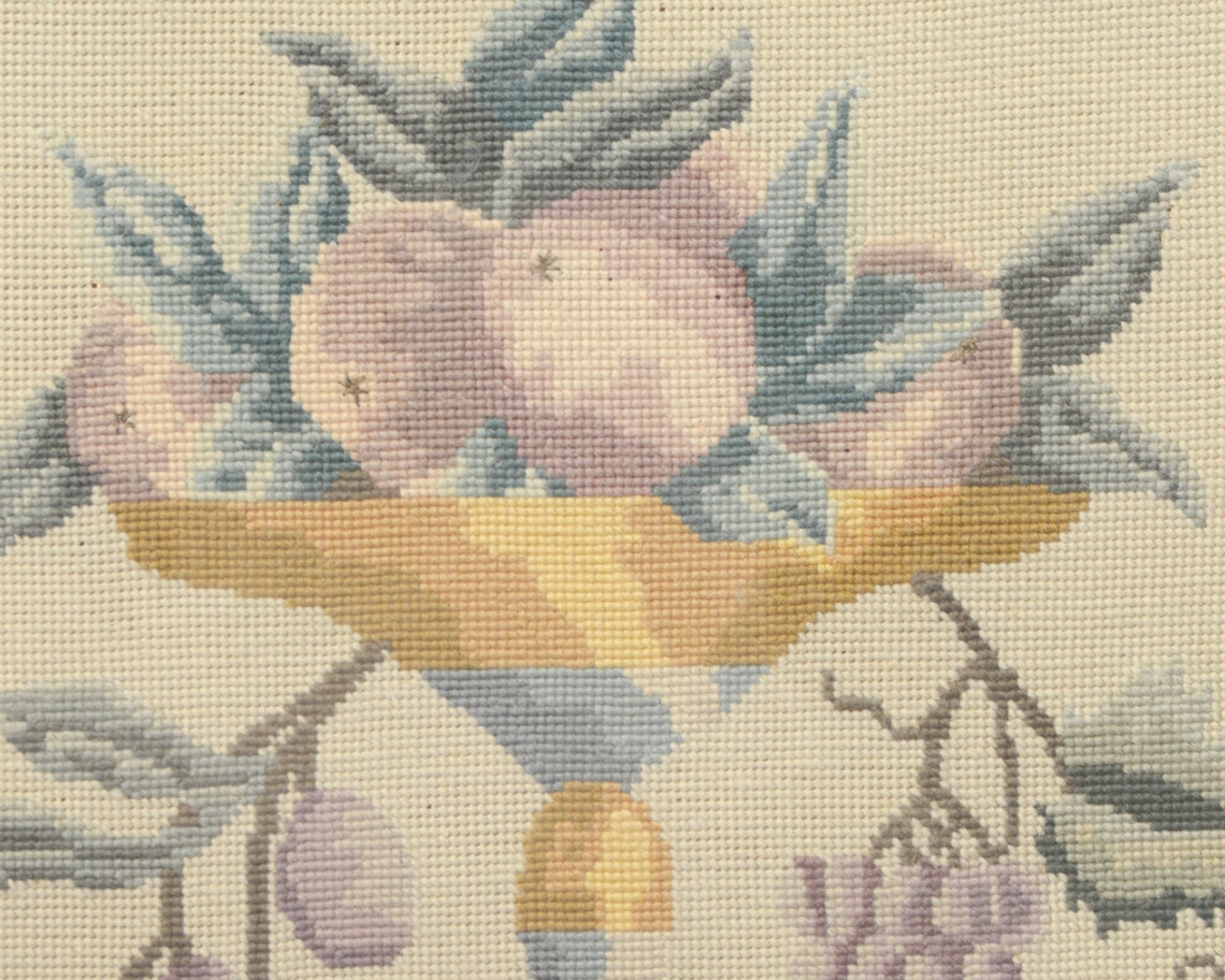 Vintage Fireplace Screen Needlepoint Fireplace Mantel Screen Etsy