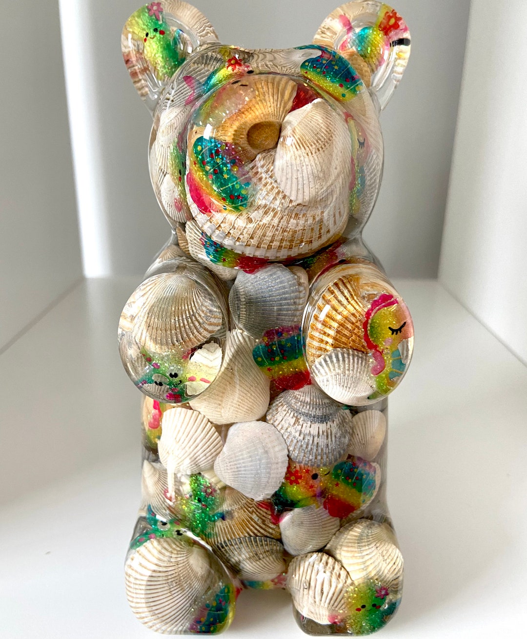 Giant Resin Gummy Bear Statue Seashells & Friends - Etsy