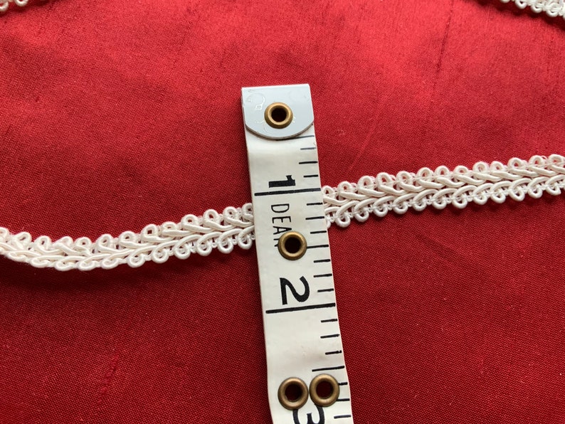 Vintage White Braid Trim 30m