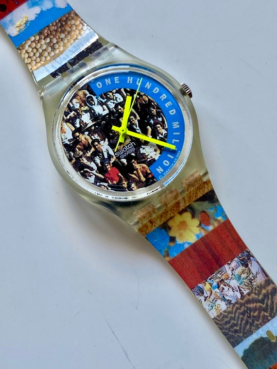 New 1992 vintage Swatch watch THE PEOPLE-GZ126 sp… - image 1