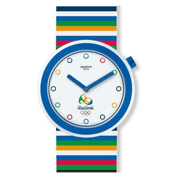New Pop Swatch Watch Popbaton Limited Edition Olympic… Gem