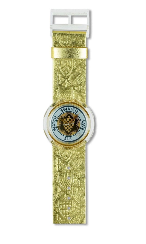 New Swatch Pop 1991 GUINEVERE PWK169 Vintage Coat 