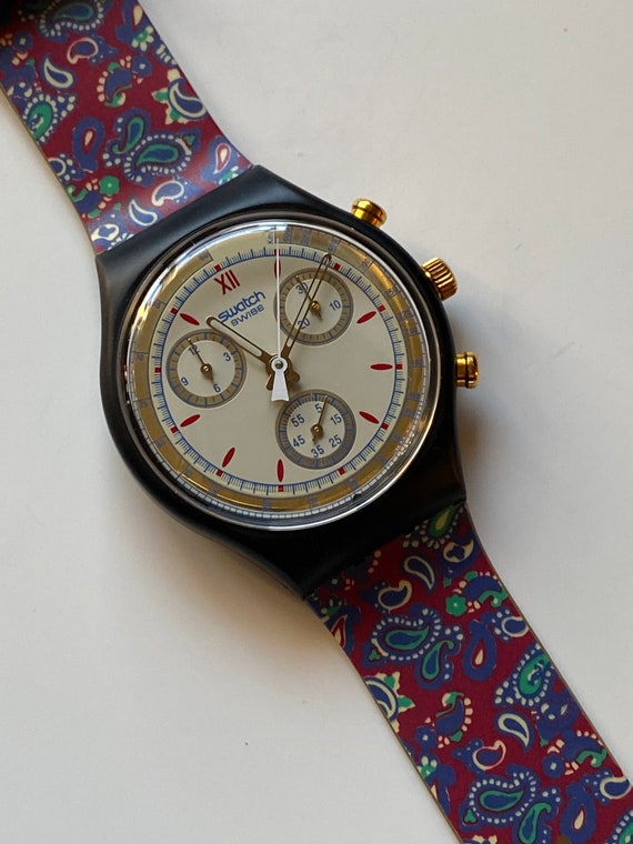 New Vintage Swatch Chronograph AWARD scb108 in ori