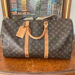 Authentic Louis Vuitton Keepall 50 Vintage Duffel Bag Travel 