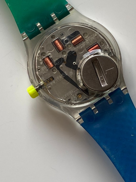 New vintage Swatch Watch StopWatch 1993 OROLGIOSSK1… Gem