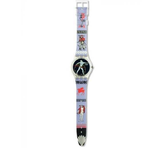 New 1992 vintage Swatch Watch DISCOBOLUS-GK141 Gr… - image 2