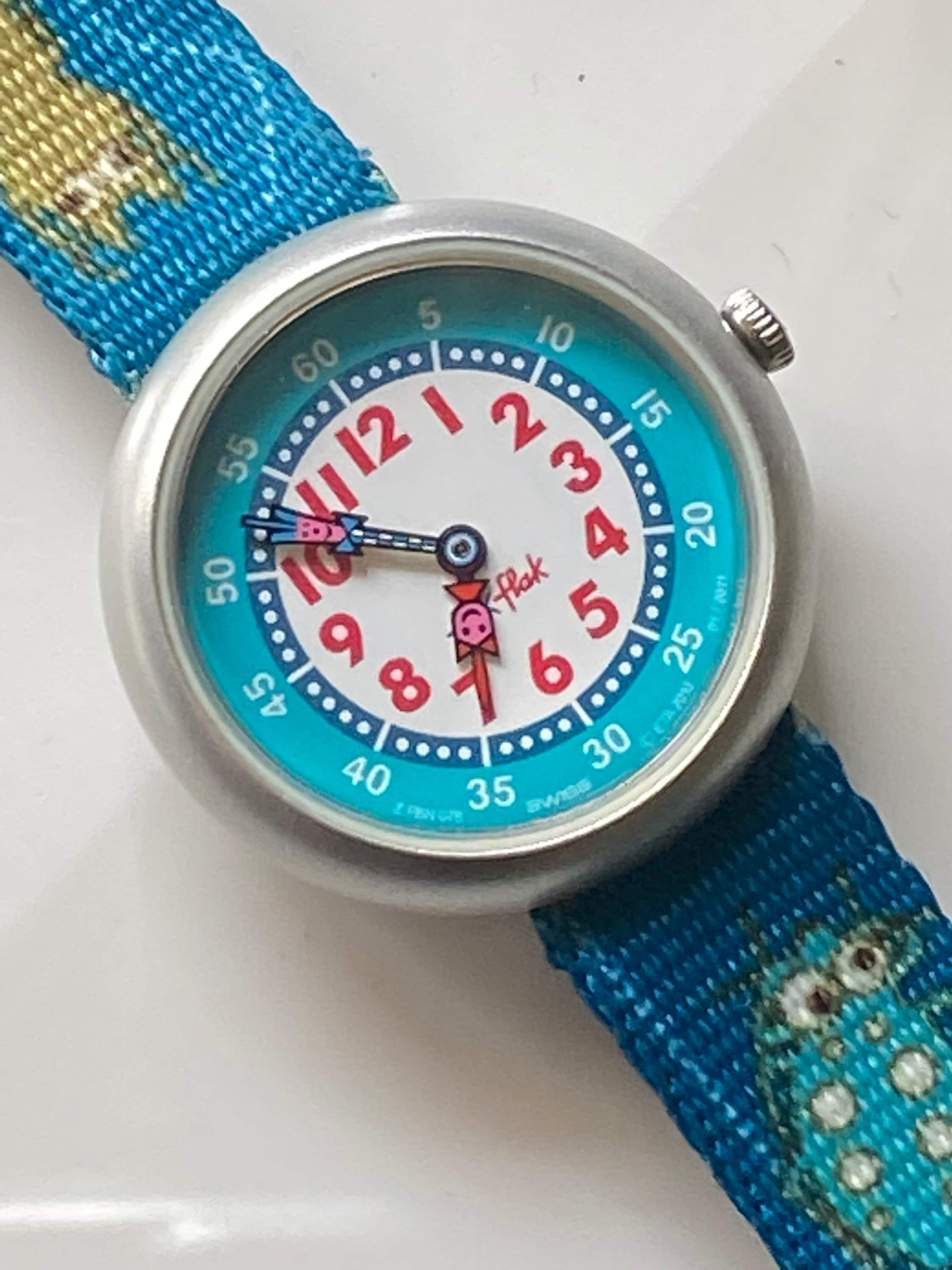 Swatch Watch Vintage Flik Flak childrens watch bug theme Etsy