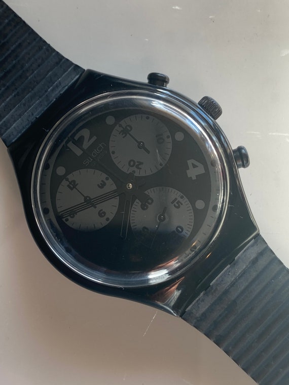 New Vintage Swatch Chronograph 1993 MOONSHADOW SC… - image 1