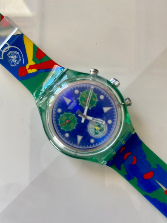 New Vintage Swatch Watch 1994 UNlimited  Chrono sp