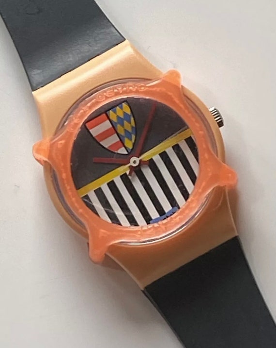 Swatch Watch Vintage Guard Too Small Ladies 25mm Tran… Gem