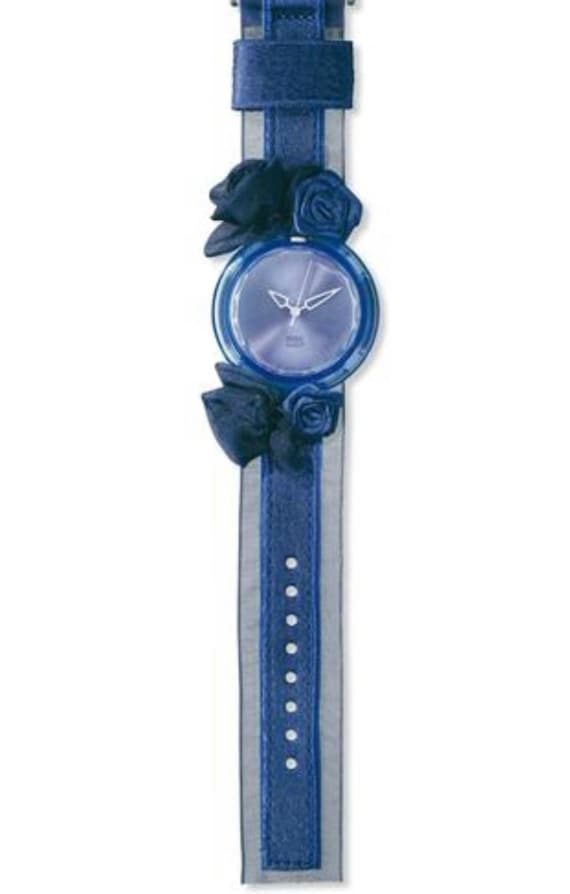 New vintage Pop Swatch Watch midi KING BLUE PMN108