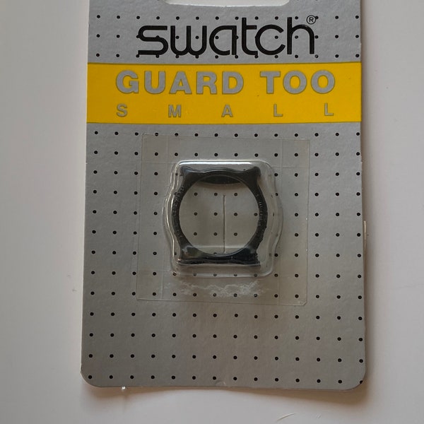 New Swatch Black Vintage Guard Too Small Ladies 25mm Black in blister pack