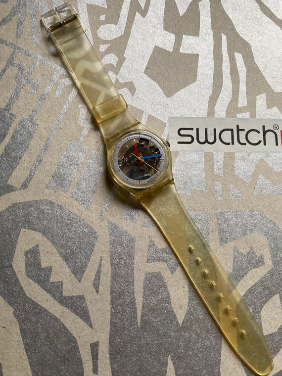 Vintage Swatch Watch 1989 Jellyfish Gk10 re2 3rd … - image 2