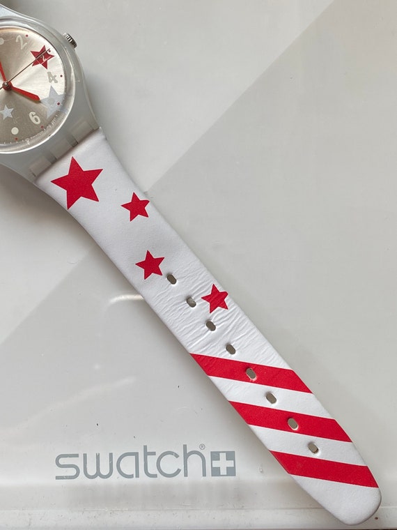 Swatch Watch New Star Feeling dice stars leather … - image 2