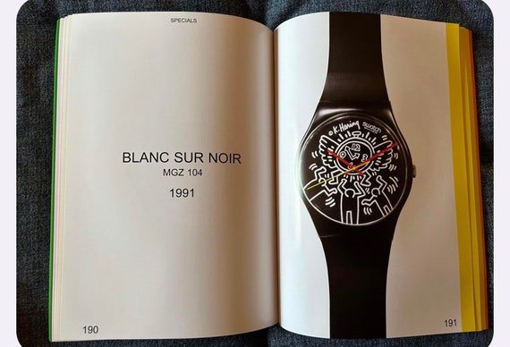 Swatch Maxi Wall clock Keith Haring Blanc Sur Noi… - image 7
