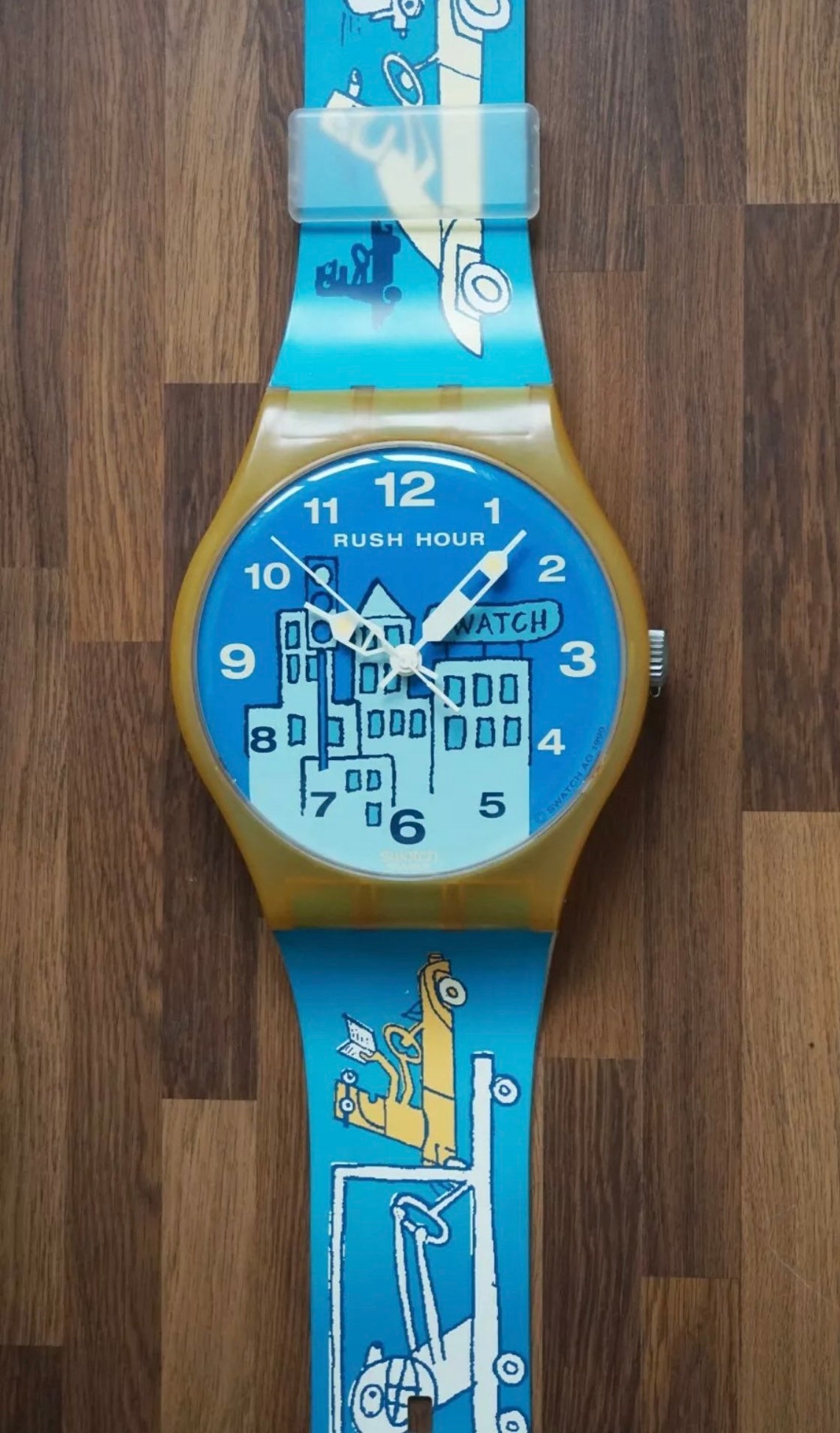 Swatch Watch Vintage Maxi wall clock Spitsuur mgw901 1999 Etsy