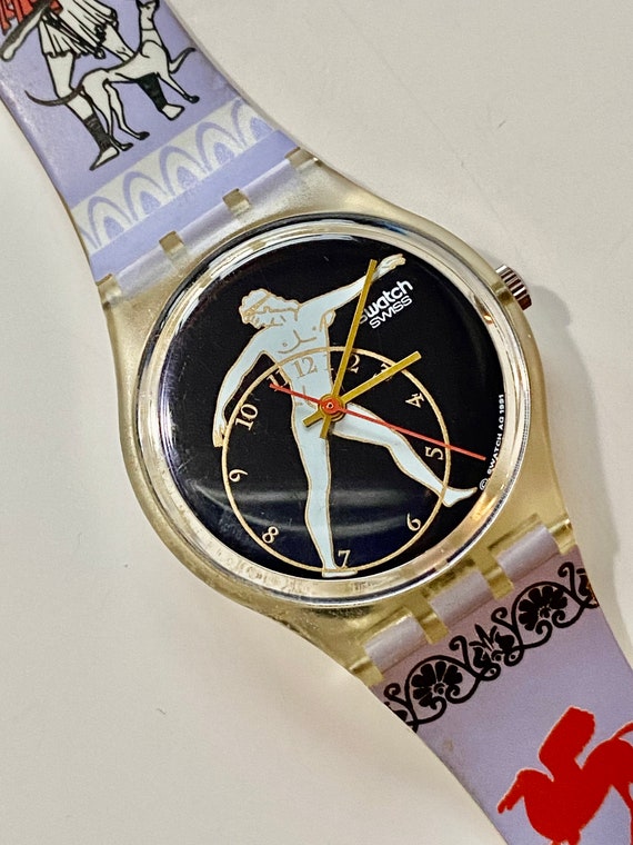 New 1992 vintage Swatch Watch DISCOBOLUS-GK141 Gr… - image 1