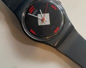 New 1984 Swatch Vintage MAHJONG-LA101 new battery collectible 25mm small game design rare