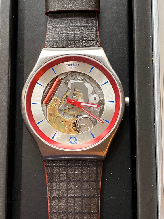 New Swatch Watch 007 No Time to Die Q1 Red Original Sold Out | Etsy